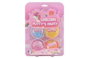 Luovat leikit - Johntoy Unicorn Putty Party 4pcs - 24525