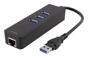 Verkkokortit (verkkosovittimet, tulostuspalvelimet jne.) - Deltaco USB 3.0 Network Adapter - Y-3045
