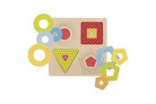 Palapelit - Goki Wooden Layer Puzzle Geometric Shapes 16 pcs. Puu - 57705