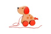 Vauva- ja taaperolelut - Goki Wooden Pull Animal Dog - 54942