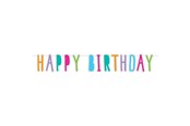 Lelut - Haza Witbaard Letter garland Happy Birthday 6mtr. - 439506