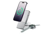 Puhelin - Adapterit & Laturit - ALOGIC Matrix 3-In-1 Universal Magnetic Charging Dock - MSCDDAWCWH