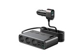 Puhelin - Adapterit & Laturit - Joyroom Car charger JOYROOM JR-CL06 Multi-Port (black) - JR-CL06
