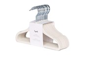 Lastenhuone - 3 Sprouts - Velor Hanger 15 pcs Cream - IHVCRM-15