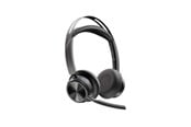 Kuulokkeet - HP Poly Voyager Focus 2 USB-C-C Headset +USB-C/A Adapter +Charging Stand - 9T9J5AA#AC3