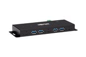 USB hub - Eaton series 7-Port Industrial-Grade USB 3.1 Gen 2 Hub - 10 Gbps 4 USB-A & 3 USB-C 15 kV ESD Immunity Metal Housing TAA USB hub - 7 porttia - Musta - U460-4A3C-IND