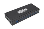 USB hub - Eaton series 10-Port Industrial-Grade USB 3.0 SuperSpeed Hub - 20 kV ESD Immunity Iron Housing Mountable USB hub - 10 porttia - USB 3.2 - Musta - U360-010-IND