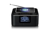 DAB, Verkko- & Kelloradiot - Lenco CR-650BK - DAB+/ FM Clock Radio with Bluetooth® and wireless charging black - DAB/DAB+/FM - Stereo - Musta - CR-650BK