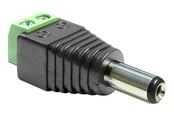 Sisäiset virtakaapelit - DeLOCK - Power Adapter - 2 pin Terminal Block to DC jack 5.5 x 2.5 mm - 65487