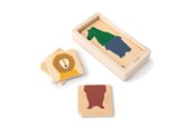 Vauva- ja taaperolelut - Trixie Baby Wooden Combo Puzzle Animals - 36-161