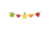 Lelut - Folat BV Garland Tropical Fruit 6mtr. - 20707