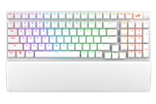 Näppäimistöt - ASUS ROG Strix Scope II 96 Wireless - Pelinäppäimistö - Pohjoismainen - Valkoinen - 90MP037A-BKNA30