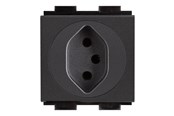 Muut kaapelit - Crestron Electronics Crestron FT2A-PWR-SW series FT2A-PWR-SW-1-BASIC - power socket-outlet - power outlet module single Switzerland - 1 gang - 1 power socket - black - FT2A-PWR-SW-1-BASIC