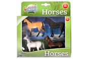 Hahmot - Kids Globe Horses 4pcs. 1:32 - 570199