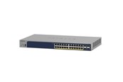 Kytkimet - Netgear GS728TPP 28-Port Gigabit Ethernet Smart Switch with 4 SFP Ports and High Power (24 PoE+) (384W) - GS728TPP-300EUS