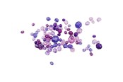 Luovat leikit - Creativ Company Faceted Beads Mix Purple 45 grams - 618831
