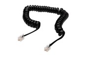 Verkkokaapelit - DIGITUS UAE Modular Connection Helix Cable - 4m - Musta - 4m - AK-460101-040-S