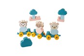 Vauva- ja taaperolelut - Abrick Animal Train Bear with Building Blocks in Suitcase 28 pcs. - 7923