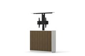 Seinäkiinnitys, AV-kiinnikkeet & AV-kalusteet - Multibrackets M AV-Cabinet TV-Lift 55" Slimline White Walnut - Max 50 kg - recommended for 55" - 7350105218040