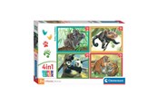 Palapelit - Clementoni Jigsaw Puzzle 4in1 Baby Cuddles Lattia - 21532