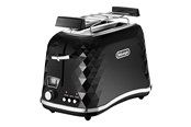 Leivänpaahdin - DeLonghi Leivänpaahdin De'Longhi Brillante CTJ 2103.BK - toaster - black - CTJ 2103.BK