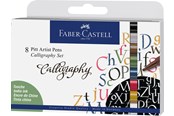 Kirjoitus- ja piirustustarvikkeet - Faber-Castell India ink Pitt Artist Pen Calligraphy 8x - 167508