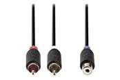 Audiokaapelit - Nedis audio cable - 20 cm - CABW24020AT02