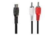 Audiokaapelit - Nedis subwoofer cable - 20 cm - CAGB24020BK02