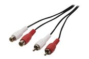 Audiokaapelit - Nedis audio extension cable - 2 m - CAGB24205BK20