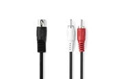 Audiokaapelit - Nedis CAGL20200BK10 audio cable - CAGL20200BK10