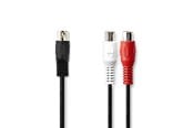 Audiokaapelit - Nedis CAGL20250BK02 audio cable - CAGL20250BK02