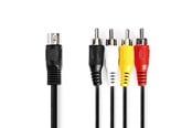 Audiokaapelit - Nedis CAGL20400BK10 audio cable - CAGL20400BK10