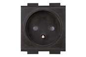 Muut kaapelit - Crestron Electronics Crestron FT2A-PWR-FR series FT2A-PWR-FR-1-BASIC - power socket mechanism - France/Belgium - 1 power socket - black - FT2A-PWR-FR-1-BASIC