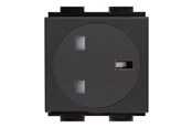 Muut kaapelit - Crestron Electronics Crestron FT2A-PWR-UK series FT2A-PWR-UK-1-BASIC - power socket mechanism - 1 power socket - black - FT2A-PWR-UK-1-BASIC