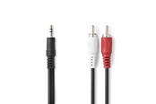 Audiokaapelit - Nedis CAGL22200BK100 audio cable - CAGL22200BK100
