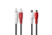 Audiokaapelit - Nedis CAGL24205BK100 audio cable - CAGL24205BK100