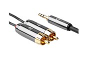 Audiokaapelit - Nedis audio cable - 2 m - CATB22200GY20