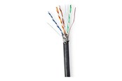 Verkkokaapelit - Nedis CCBG8598BK100S networking cable - Musta - 100m - CCBG8598BK100S