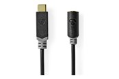USB kaapelit - Nedis USB-C to headphone jack adapter - 1 m - CCBW65960AT10