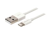 USB kaapelit - Nedis Valueline Polybag Lightning cable - Lightning / USB 2.0 - 1 m - CCGB39300WT10