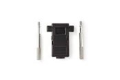 Muut kaapelit - Nedis D-Sub Connector Hood | D-SUB 9-Pin | Neutral | Nickel Plated - CCGB52890BK