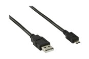 USB kaapelit - Nedis - USB cable - USB to Micro-USB Type B - 1 m - CCGB60500BK10