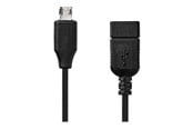 USB kaapelit - Nedis - USB adapter - Micro-USB Type B to USB - 20 cm - CCGB60515BK02
