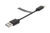 USB kaapelit - Nedis - USB-C cable - 24 pin USB-C to USB - 10 cm - CCGB60600BK01