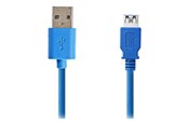 USB kaapelit - Nedis - USB extension cable - USB Type A to USB Type A - 2 m - CCGB61010BU20