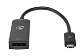 Näyttökaapeli - Nedis - video adapter - 24 pin USB-C to DisplayPort - 20 cm - CCGB64353BK02