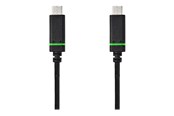 USB kaapelit - Nedis - USB-C cable - 24 pin USB-C to 24 pin USB-C - 2 m - CCGB64700BK20
