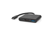 Telakointiasemat - Nedis CCGB64770BK01 laptop dock/port replicator - CCGB64770BK01