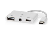 USB kaapelit - Nedis CCGB64790WT01 laptop dock/port replicator - CCGB64790WT01