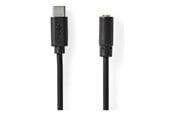 USB kaapelit - Nedis USB-C to headphone jack adapter - 1 m - CCGB65960BK10